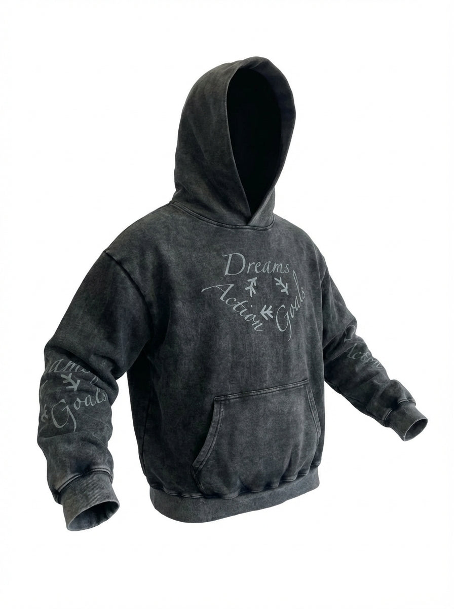 Dreams Hoodie | 400gsm Oversized Acid Wash Hoodie