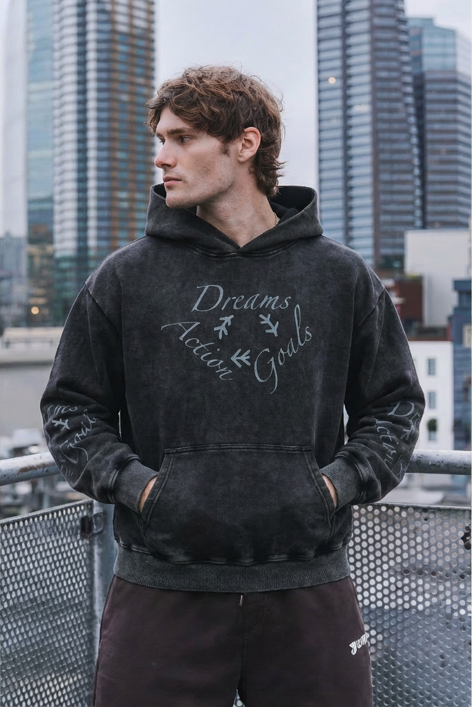 Dreams Hoodie | 400gsm Oversized Acid Wash Hoodie